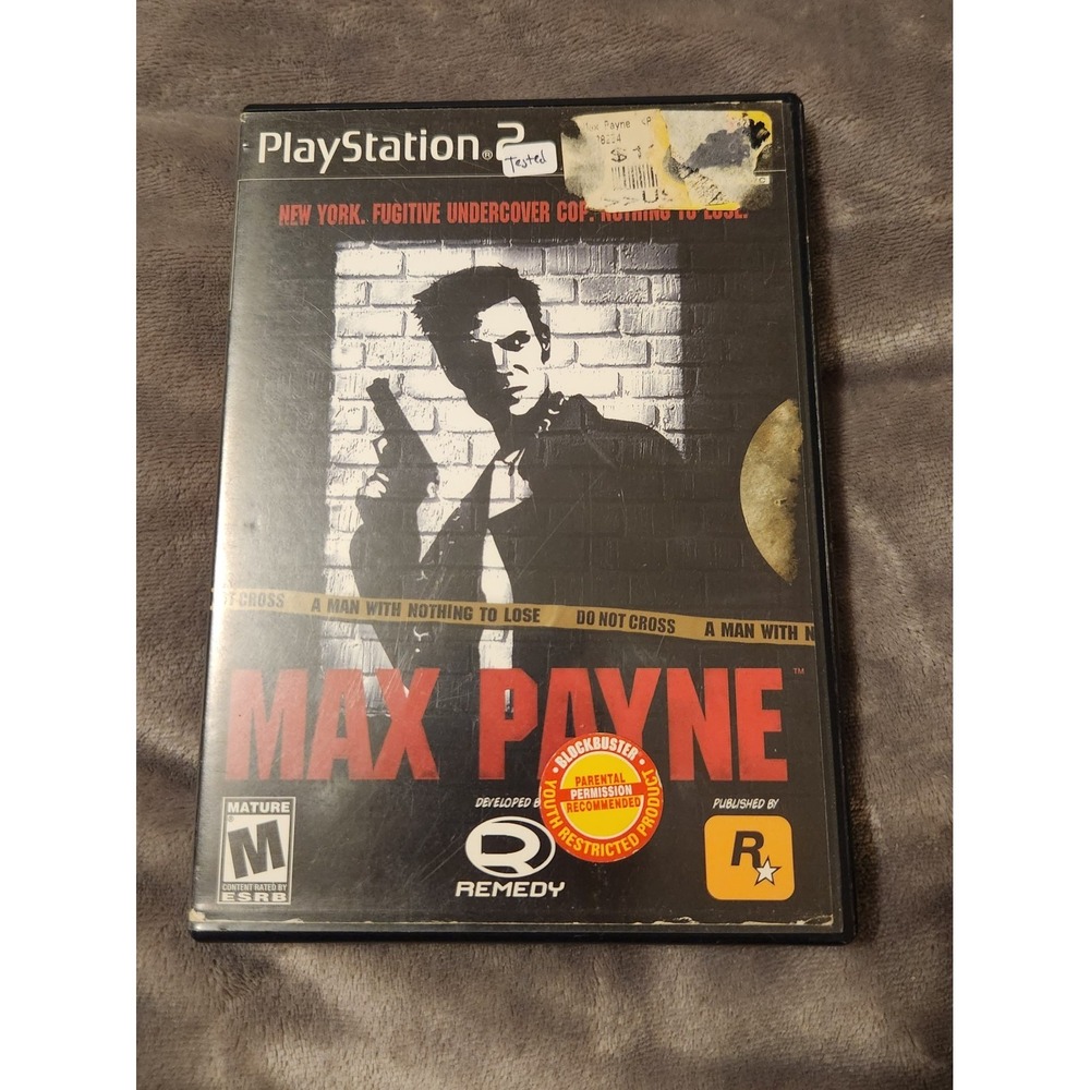 Max Payne (Sony PlayStation 2, 2001) NO Manual
